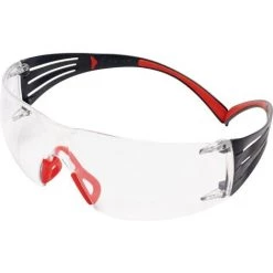 3M 3M SF401SGAF-RED Surlunettes Avec Protection Anti-buée Rouge, Gris DIN EN 166, DIN EN 170, DIN EN 172