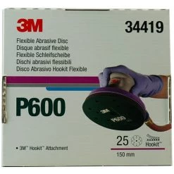 3M 34419 FLEXIBLE ABRASIF P600 25 PIECES DISCS