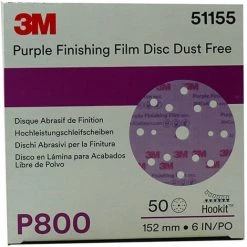 3M 51155 DISQUES ABRASIFS 260L P800 15 Pièces 50 TROUS
