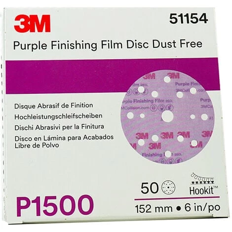 3M 51154 ABRASIF DISCS 260L P1500 15FORI PIECES 50 3 3M 51154 ABRASIF DISCS 260L P1500 15FORI PIECES 50