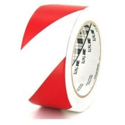 Ruban Adhésif Vinyle 3M - Rouge Et Blanc - 50mm - 767-50 - Blanc