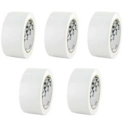 Lot De 5 Rubans Adhésifs Vinyle 3M - Blanc - 50mm - 764BL-50 - Blanc