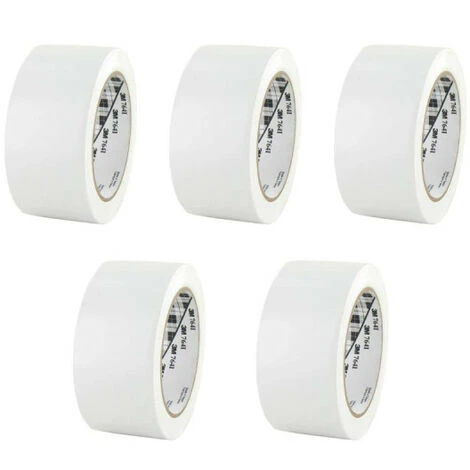 Lot De 5 Rubans Adhésifs Vinyle 3M - Blanc - 50mm - 764BL-50 - Blanc 3 Lot De 5 Rubans Adhésifs Vinyle 3M - Blanc - 50mm - 764BL-50 - Blanc