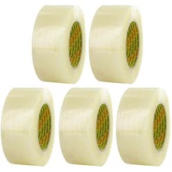 Ruban Adhésif Polypropylène 3M Transparent 50mm X 132m X 5 - Transparent