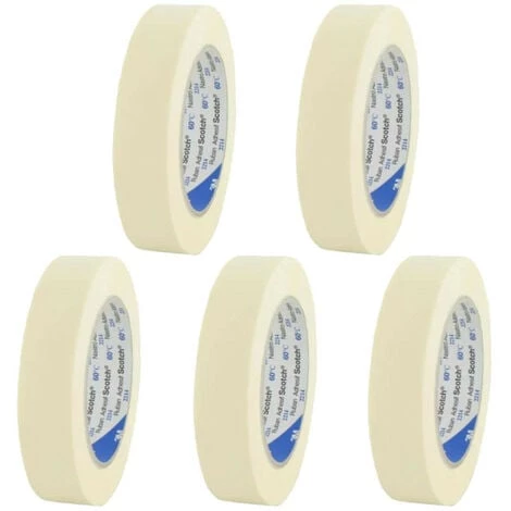 Ruban Adhésif Papier Masquage 3M 2214 25mm X 5 - Blanc 3 Ruban Adhésif Papier Masquage 3M 2214 25mm X 5 - Blanc