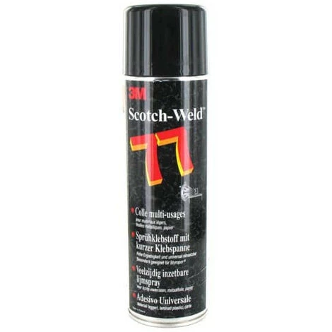 Colle En Aérosol 3M Scotch-Weld 77 Multi-usages 3 Colle En Aérosol 3M Scotch-Weld 77 Multi-usages