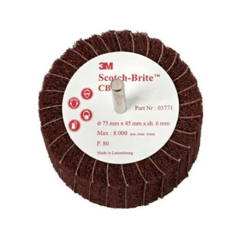 Brosse 3M Scotch-brite CB-ZS Grain 120 Diamètre 75 Mm X 1 3 Brosse 3M Scotch-brite CB-ZS Grain 120 Diamètre 75 Mm X 1