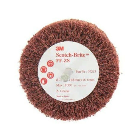 Brosse 3M Scotch-brite FF-ZS Coarse Diamètre 75 Mm X 10 3 Brosse 3M Scotch-brite FF-ZS Coarse Diamètre 75 Mm X 10