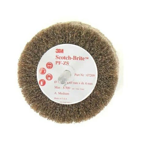 Brosse 3M Scotch-brite PF-ZS Medium Diamètre 75 Mm X 10 3 Brosse 3M Scotch-brite PF-ZS Medium Diamètre 75 Mm X 10