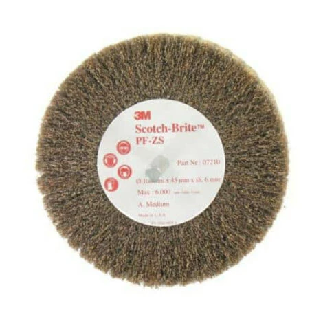Brosse 3M Scotch-brite PF-ZS Medium Diamètre 100 Mm X 1 3 Brosse 3M Scotch-brite PF-ZS Medium Diamètre 100 Mm X 1