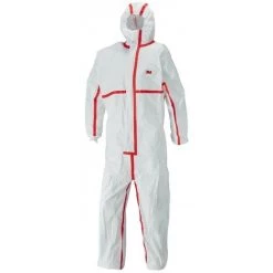 Combinaison De Protection 3M - 4565, Blanc/rouge Typ 4/5/6 Taille 4XL