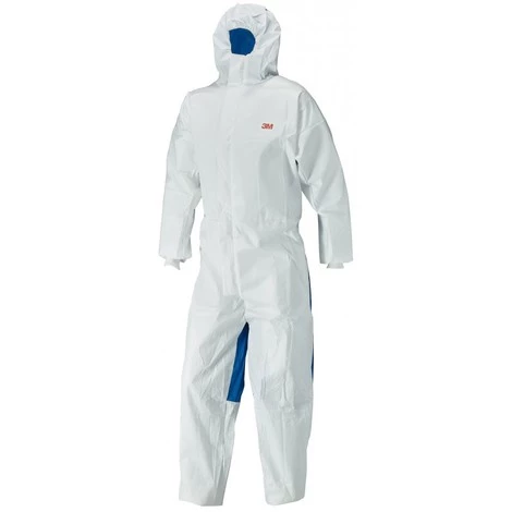 Combinaison De Protection 3M - 4555 - Blanc/bleu Typ 5/6 Taille 3XL 3 Combinaison De Protection 3M - 4555 - Blanc/bleu Typ 5/6 Taille 3XL