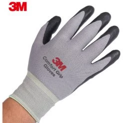 Gants De Manutention 3M 1 Paire De Gants à Prise Confortable En Caoutchouc Nitrile Gants De Protection Contre Les Coupures Gants De Travail Stretch Fit Durable Enduit à Usage Général - L -3M Soldes Magasin 49303169 4