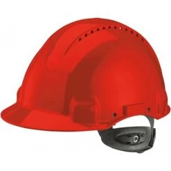 3M Casque G3000N,ABS, Système De Cliquet, Rouge