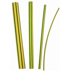 3m France-85407 3M 85407 - GTI 3000 18/6mm Gaine Thermorétractable Paroi Fine En Barre De 1m Vert/Jaune