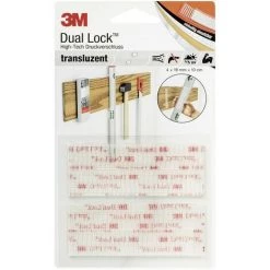 3M DL-HT Bande Auto-agrippante à Coller Tête De Champignon (L X L) 100 Mm X 19 Mm Transparent 4 Pc(s) - Transparent