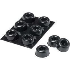 Pied Dappareil 3M 7100051423 Autocollant, Rond Noir (Ø X H) 22.3 Mm X 10.1 Mm 6 Pc(s)