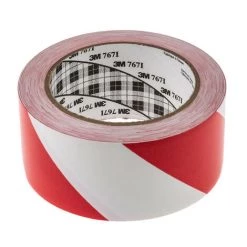 Ruban De Marquage Rouge, Blanc 3M Scotch 767, 50mm X 33m X 0.13mm ( Prix Pour 1 )