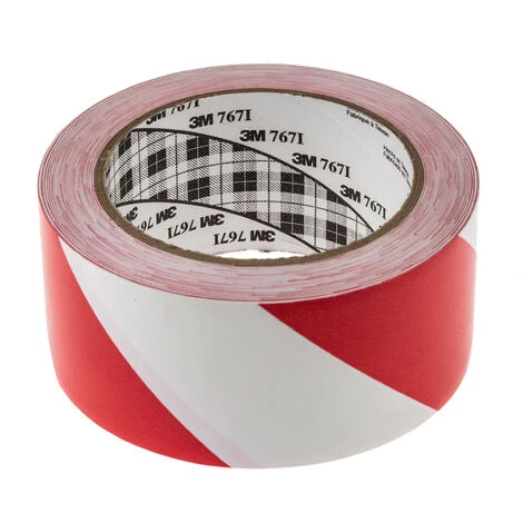 Ruban De Marquage Rouge, Blanc 3M Scotch 767, 50mm X 33m X 0.13mm ( Prix Pour 1 ) 3 Ruban De Marquage Rouge, Blanc 3M Scotch 767, 50mm X 33m X 0.13mm ( Prix Pour 1 )