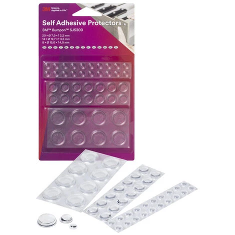 Butée Adhésive Adhésif 3M Cylindrique En PUR ( Prix Pour Paquet De 42 ) 4 Butée Adhésive Adhésif 3M Cylindrique En PUR ( Prix Pour Paquet De 42 ) – Image 2