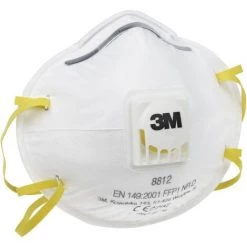 Masque Respiratoire Jetable 3M, FFP1, Avec Soupape, Avec Clip Nasal Réglable Série 8000 ( Prix Pour Boîte De 10 )
