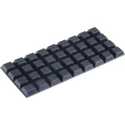 Butée Adhésive 3M Carré Mince 20.5mm En PUR ( Prix Pour Sachet De 36 )