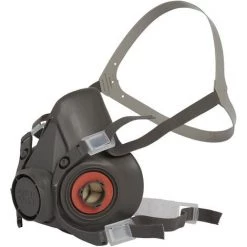 3M Masque Respiratoire, Taille: Large Noir Demi-masques ( Prix Pour 1 )