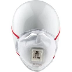 Masque Respiratoire Jetable 3M, FFP3, Avec Soupape, Avec Clip Nasal Réglable Série 8300 ( Prix Pour Boîte De 10 )