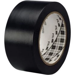 Ruban De Marquage Noir 3M Scotch 764, 50mm X 33m X 0.125mm ( Prix Pour 1 )