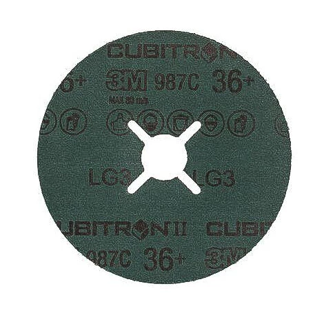 Disque Abrasif 3M 3M™ Cubitron™ II 987C Cubitron™ II, P36, Ø 125mm, Par 25 ( Prix Pour Boîte De 25 ) 4 Disque Abrasif 3M 3M™ Cubitron™ II 987C Cubitron™ II, P36, Ø 125mm, Par 25 ( Prix Pour Boîte De 25 ) – Image 2