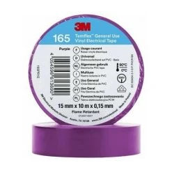 3M TEMFLEX? 165 165PR1E RUBAN ISOLANT TEMFLEX? 165 VIOLET (L X L) 10 M X 15 MM 1 PC(S)