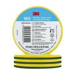 3M TEMFLEX? 165 165YG1E RUBAN ISOLANT TEMFLEX? 165 JAUNE (L X L) 10 M X 15 MM 1 PC(S)