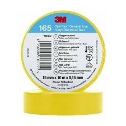 3M TEMFLEX? 165 165YL1E RUBAN ISOLANT TEMFLEX? 165 JAUNE (L X L) 10 M X 15 MM 1 PC(S)