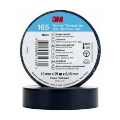 3M TEMFLEX? 165 165BK2E RUBAN ISOLANT TEMFLEX? 165 NOIR (L X L) 25 M X 15 MM 1 PC(S)