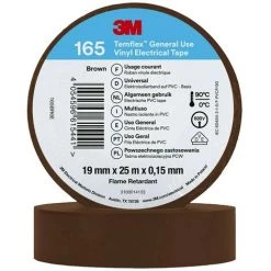 3M Temflex™ 165 165BR6E Ruban Isolant Temflex™ 165 Marron (L X L) 25 M X 19 Mm 1 Pc(s)