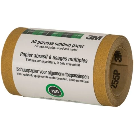 Rouleau Abrasif 3M Multi-usages Grain P120 115mmx5m 6 Rouleau Abrasif 3M Multi-usages Grain P120 115mmx5m – Image 4