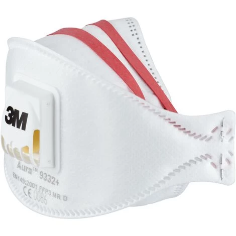 Masque Antipoussière FFP3 Avec Soupape Aura 3M 3 Masque Antipoussière FFP3 Avec Soupape Aura 3M