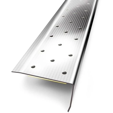 Nez De Marche 3M Inox Adhésif 36mmx24mm/110cm 3 Nez De Marche 3M Inox Adhésif 36mmx24mm/110cm