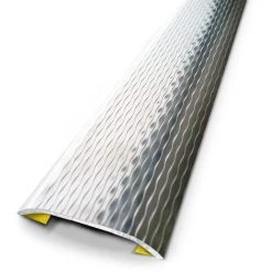 Seuil Décoratif Adhésif 3M Inox Vague 37mm/83cm