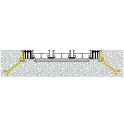 Tapis D’accueil Aravis Insert Caoutchouc Jonction Fermée 17 3M - Rail Alu Hauteur 13 Mm - Hauteur Totale 17 Mm - Vendu Au M² - 0945350