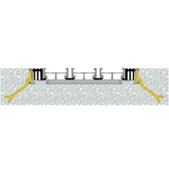 Tapis D’accueil Aravis Insert Reps Jonction Fermée 21 3M - Rail Alu Hauteur 17 Mm - Hauteur Totale 20 Mm - Vendu Au M² - 0946400