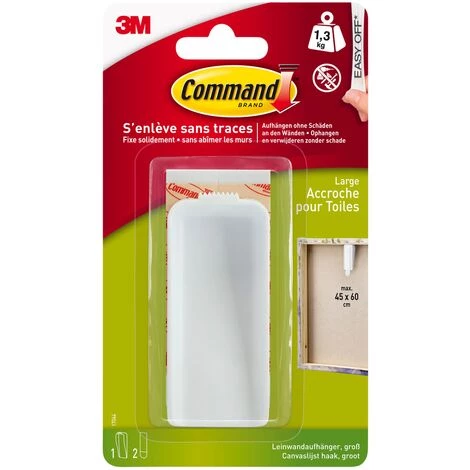 3M Accroche Pour Toile Command™ Large Blanc 3 3M Accroche Pour Toile Command™ Large Blanc