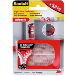 3M Bandes De Montage Scotch™ Extreme Transparent 25x75mm 2x2pcs