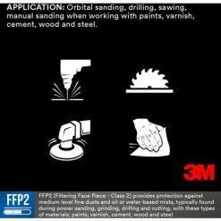 Masque Anti-poussière 3M 9320D+ Aura™ FFP2 3pcs -3M Soldes Magasin 65913695 5