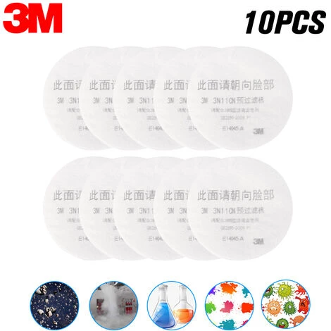3M 3N11 Anti-poussière PM2.5 KN95 Masque Filtre Masques En Coton Insérer Un Filtre De Protection Pour Les Activités De Plein Air Protection Respiratoire 3 3M 3N11 Anti-poussière PM2.5 KN95 Masque Filtre Masques En Coton Insérer Un Filtre De Protection Pour Les Activités De Plein Air Protection Respiratoire