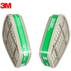 2 Pièces 3M 6004 Cartouche D'ammoniac Méthylamine Pour Masques Complets 6000 7000 Respirateurs Accessoires équipement De Protection Individuelle