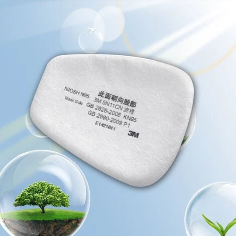 3M 5N11 10PCS Filtre Coton N95 Filtre à Particules Pour Masque à Gaz Respirateur Utilisation Avec Couvercle De Filtre 501 Et Cartouches Filtrantes De La Série 6000 4 3M 5N11 10PCS Filtre Coton N95 Filtre à Particules Pour Masque à Gaz Respirateur Utilisation Avec Couvercle De Filtre 501 Et Cartouches Filtrantes De La Série 6000 – Image 2