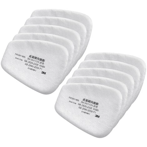 3M 5N11 10PCS Filtre Coton N95 Filtre à Particules Pour Masque à Gaz Respirateur Utilisation Avec Couvercle De Filtre 501 Et Cartouches Filtrantes De La Série 6000 6 3M 5N11 10PCS Filtre Coton N95 Filtre à Particules Pour Masque à Gaz Respirateur Utilisation Avec Couvercle De Filtre 501 Et Cartouches Filtrantes De La Série 6000 – Image 4