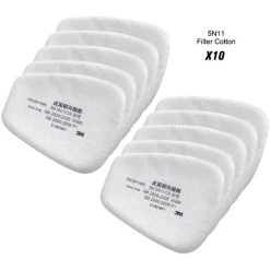 3M 5N11 10PCS Filtre Coton N95 Filtre à Particules Pour Masque à Gaz Respirateur Utilisation Avec Couvercle De Filtre 501 Et Cartouches Filtrantes De La Série 6000 11 3M 5N11 10PCS Filtre Coton N95 Filtre à Particules Pour Masque à Gaz Respirateur Utilisation Avec Couvercle De Filtre 501 Et Cartouches Filtrantes De La Série 6000 -3M Soldes Magasin 71187648 5