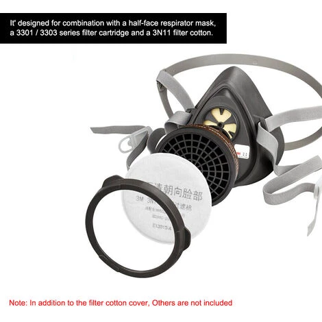 3M 385 Filtre Coton Protection Capuchon Utilisé Avec 3N11 Filtre Coton Masque à Gaz Accessoires Pour Masque à Gaz Cartouche Pour 3200 & 1201 Series Purificateur D'Air Respirateur - 1 Pc 6 3M 385 Filtre Coton Protection Capuchon Utilisé Avec 3N11 Filtre Coton Masque à Gaz Accessoires Pour Masque à Gaz Cartouche Pour 3200 & 1201 Series Purificateur D'Air Respirateur - 1 Pc – Image 4